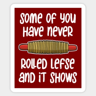 Funny Lefse Rolling Pin Sticker